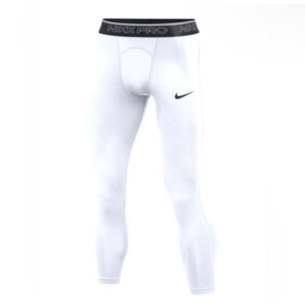 NEW Nike White Pro 3/4 Length Training Tights Size Large